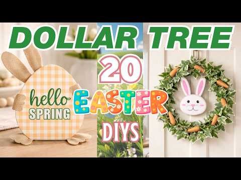 20 Easter Dollar Tree DIYs That Look High-End 🐰 Spring Decor on a Budget