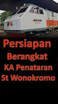 Persiapan Berangakat KA Penataran St Wonokromo #keretaapi #kai #stasiunwonokromo #kapenataran #ptkai
