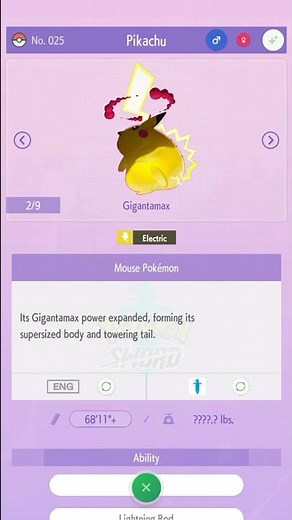 Gigantamax Pikachu Cry