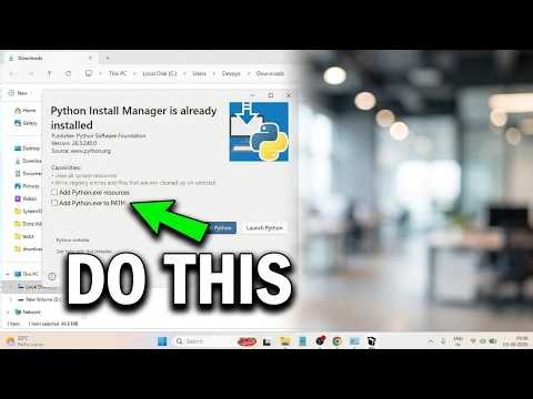 how to install python on windows 11 | install python step by step