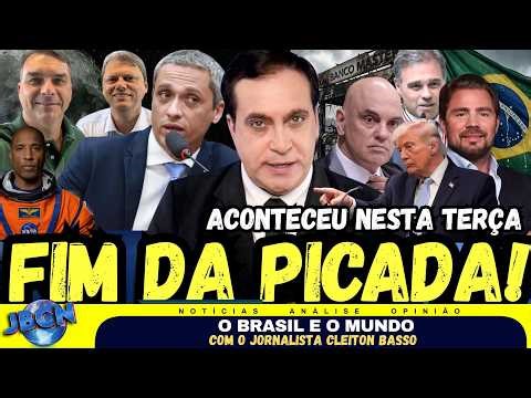 FORTE! Caso Master: Mendonça manda recado a Moraes e Gilmar, TRUMP AMEAÇA IRÃ, Tarcísio apoia Flávio