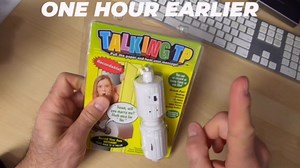 Talking Toilet Paper Spindle - Playful Prank Practical Jokes, Christmas Gag Gift with Customizable Messages, Fits All Holders, Record, Replay & Surprise, Easy 9-Second Recording Toilet Paper Spindle