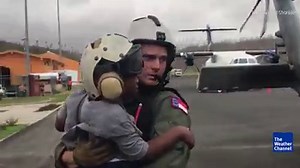 More than a week after Hurricane Maria ravaged Dominica, evacuations from the island continue. | The Weather Channel