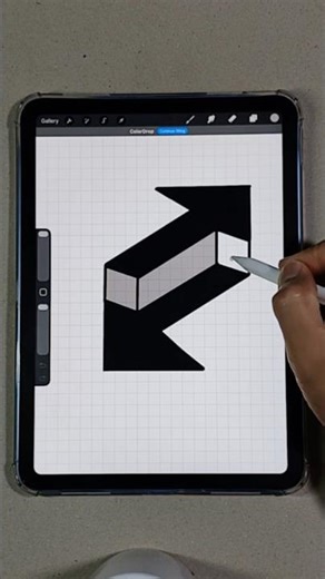 How to draw the logo 3D transfer #art #drawing #digitalart #shorts #viral