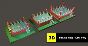 Boxing Ring - Low Poly | 3D Props | Unity Asset Store