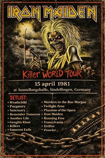 On this day 1981 Iron Maiden at Sindelfingen,Germany
