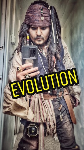 evolution of my #jacksparrow costume 😆 #cosplay #pirate #johnnydepp