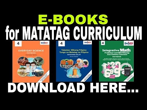 E-BOOKS for Matatag Curriculum