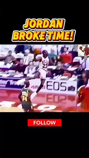 Jordan's Dunk That "Broke Time" ⏱️ #shorts