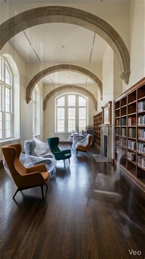 Abandoned School Library → Modern Study Lounge Library 🤯📚