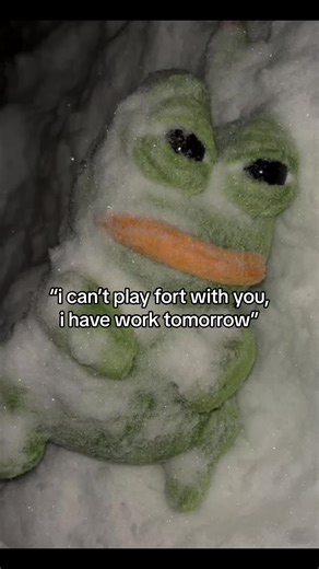 Frosty Frog Plush Toy Humorously Excuses Itself