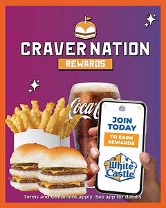 Now more Sliders means more rewards…which means even more Sliders 🍔 Join CRAVER NATION® in the White Castle app today – download with the link below! https://www.whitecastle.com/rewards/ | White Castle
