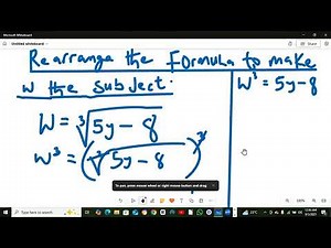 Rearranging Formulas: Make the Subject | Easy Algebra Tutorial