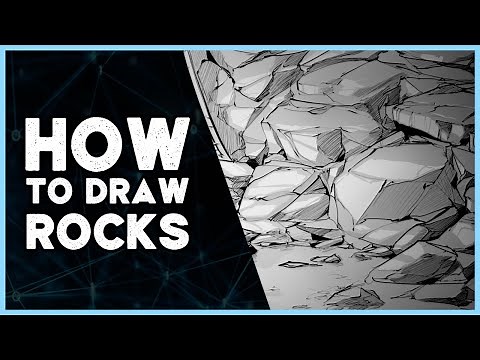 DRAW ROCKS and STONES [FAST] - tutorial
