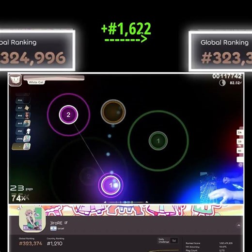 OSU! but the sound is broken thx OBS!