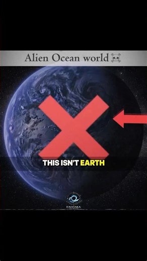 ALIEN WATER WORLD 😱☠️ #space #mystery #shorts #viral #universe #astronomy #enigmaarchieves