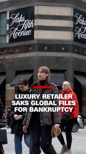 Saks Global, the parent company of luxury retailer Saks Fifth Avenue, filed for Chapter 11 bankruptcy protection late Tuesday. The company had struggled with a heavy debt load following its purchase of rival Neiman Marcus in 2024. Read more: https://cnn.it/4jGKFBN | CNN