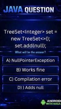 Java 24Q Collections #android #coding #java #androidwithnaga #interviewquestions #javamcq #mcq