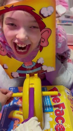 Playing the pie face game! 🤪