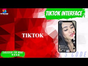 How to make tiktok ui interface using html css || only html & css