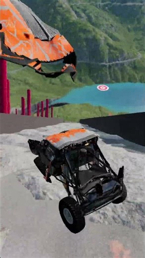 Car vs Rough bumpy stone road #beamngdrive #car