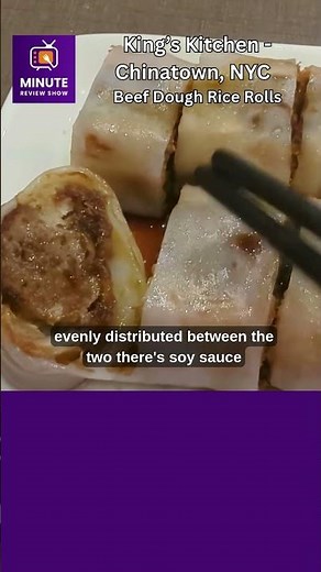 Kings Kitchen - Chinatown NYC - Beef Dough Rice Rolls