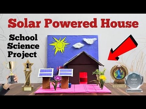 Solar House Working Model | School Science Project | Solar Energy working project #science #solar