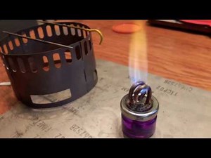 Copper coil jet stove boil test - Fast!