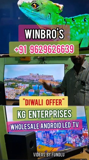 9629626639 | 55" inch LED TV Diwali offer KG Enterprises Diwali Offer WinBros LED TV #ledtv #ledtvshorts #smartledtvchennai #smartledtv #smartledtirupur #cheapestledtv #ledtvcoimbatore #ledtvcashondelivery #ledtvshop #ledtvshorts #kgenterprises #wholesaleledtv #ledsmarttvandsoundbar #ledtvpricelist #winbros #winbrosledtv 9629626639 | KG Enterprises Diwali Offer WinBros LED TV | Fundlu Business Videos Promo | Facebook