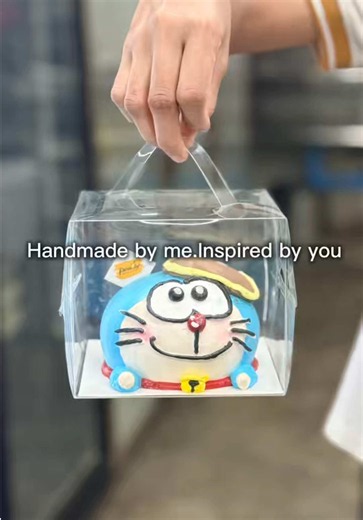 One cake.One lucky person. One core memory unlocked with mini Doraemon💙 #maywho #doraemon #minicake #paradisebakery