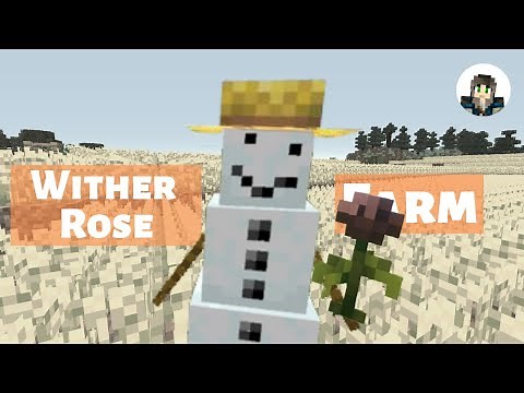 Build a BETTER Wither Rose Farm - Tutorial - REDUCE, REUSE, RECYCLE!