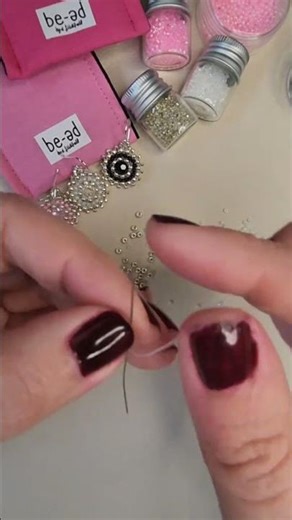How to make Seed Bead Earrings #diy #handmade #shorts