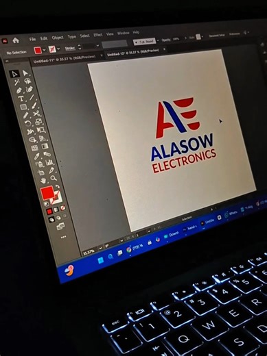 ‏Alasow Electronics Logo Design.