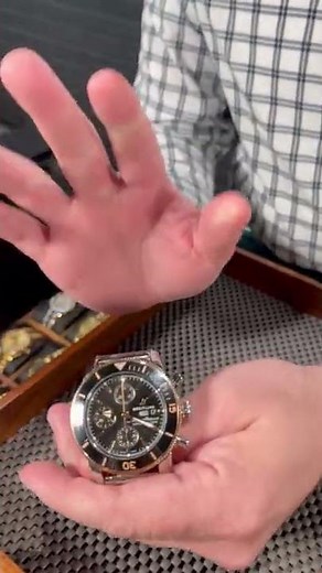 Breitling Superocean Heritage II Steel Rose Gold Chronograph Mens Watch Review | SwissWatchExpo