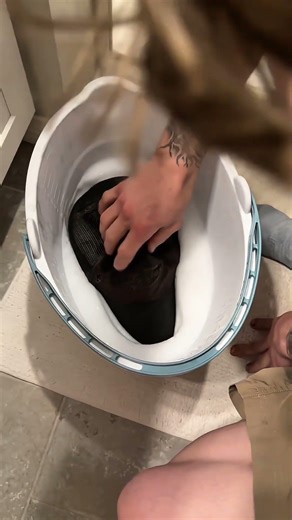 The man washed...his dirty hat that was many years old...#shortsvideo