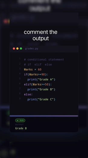 conditional statement in #python