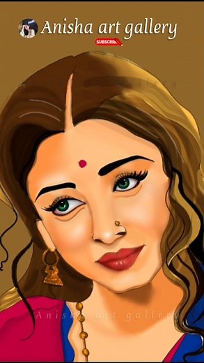 Aishwarya Rai as Paro | Devdas Digital Painting | Beautiful Indian Art #adhik #deepak#art