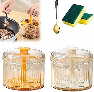 Translucent Meatball Maker, 2024 New Kitchen Extruded Meatball Making Tool, Creative Kitchen DIY Meatball Making Set, Crafting Perfectly Shaped and Uniform Meatballs (2Pcs), 4.3 * 4.9 inch