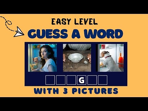 Word Games | Guess A Word With 3 Pictures | Easy Level | Word And Picture Game | Direct Trivia