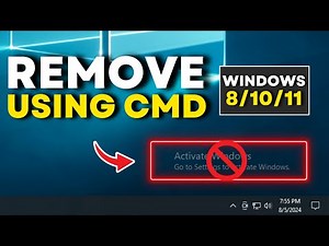 How to Remove Windows 10 Watermark using CMD (Step by Step)