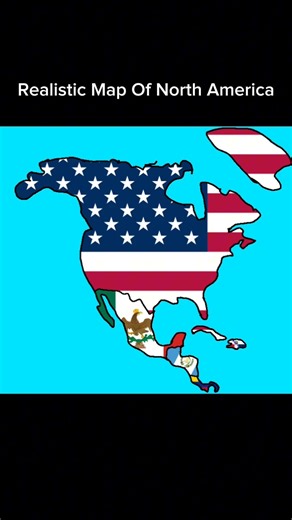 Realistic Map of USA