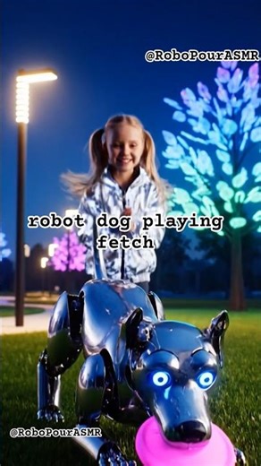 AI Dog + Laughing Child Smart Park Magic #Shorts #robot #park #play #futuretech