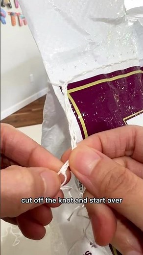 How to Unravel Rice Bag Strings.