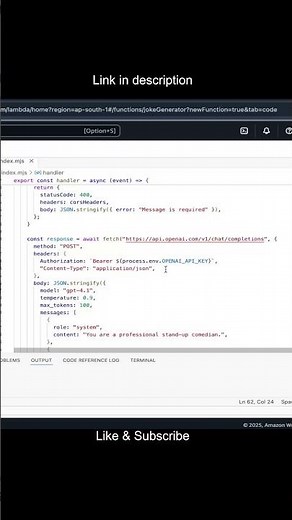 I Built an AI App Using AWS Lambda 😱