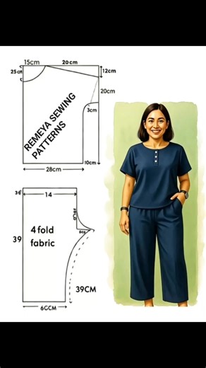 Women's Pijama Pattern #foryouシ #womensfashion #viralreelsシ #outfitinspo #fashion #foryou | Remeya sewing patterns