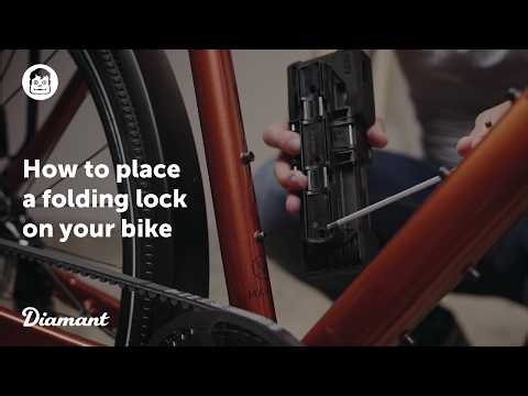How to place a folding lock on your bike (e.g. Diamant Mahon)