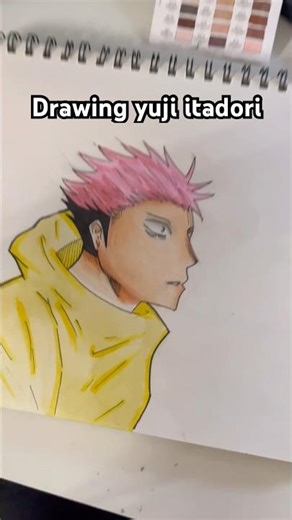 Drawing yuji itadori!! 🔥🔥🔥 #art #butifyoucloseyoureyes #animeart #drawing #fypシ #makethisgoviral