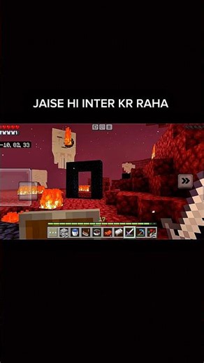#minecraft | my first day in nether 😭 but ghast attack on me