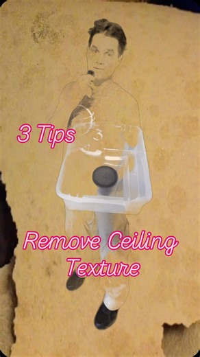 3 Tips To Remove Ceiling Texture Home ceiling Repair #home #construction #drywall #painting #ceiling #homedesign #repairman #plaster | Russ Olinatz