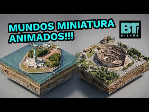 Create animated MINIATURE WORLDS with Google Earth + AI (easy and fast)